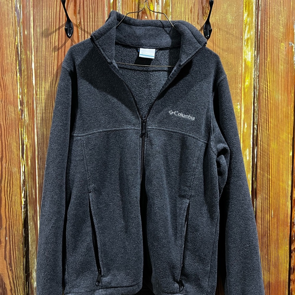Columbia Dark Gray Full-Zip Fleece Jacket